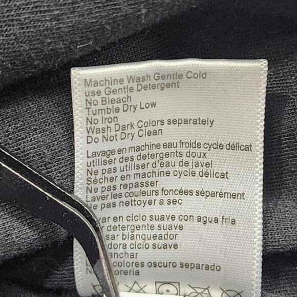 Vintage Fox Racing Jacket Women L Black Speckled Knit Button Front Hooded Casual - Picture 9 of 13